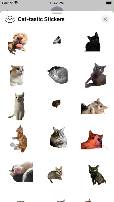 Cat-tastic Stickers Screenshot