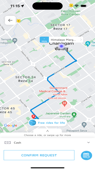Hey Taxi App Screenshot