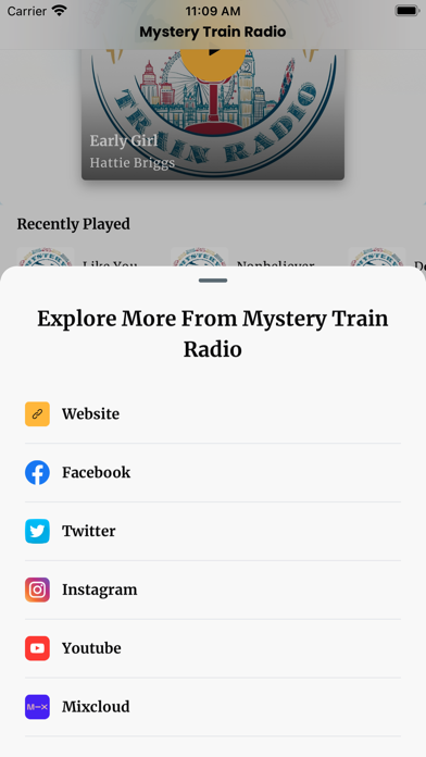 Mystery Train Radio Screenshot