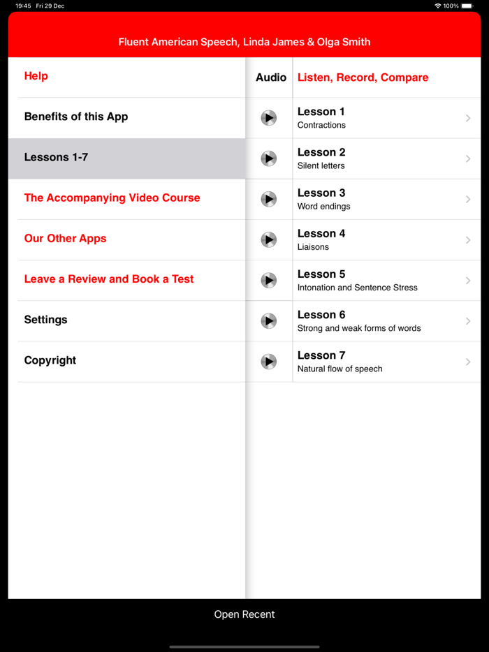 Fluent American Speech