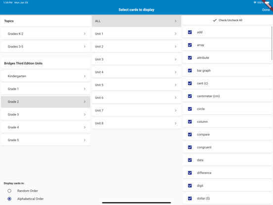 Screenshot #5 pour Math Vocabulary Cards, by MLC