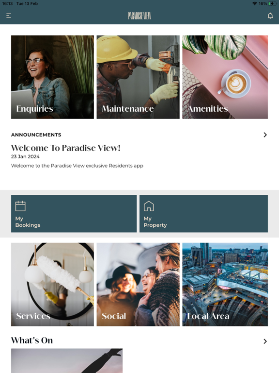 Paradise View Resident App iPad screenshot