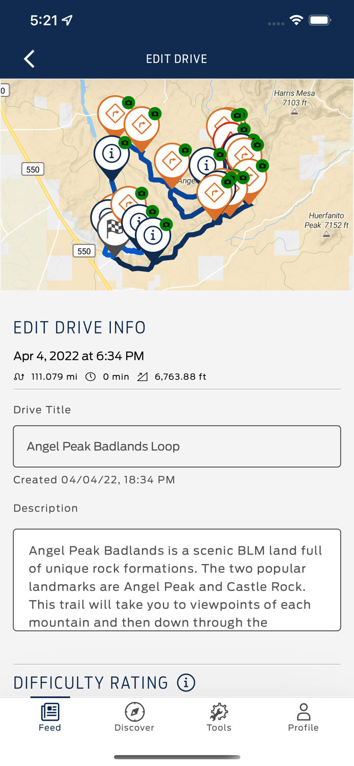 Bronco Trail App