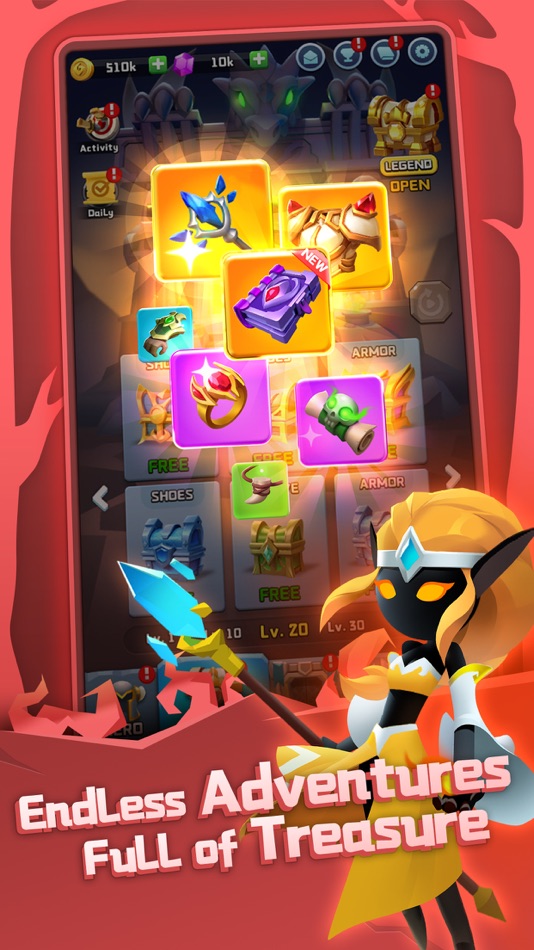 #1. Chest Adventure: Idle RPG (iOS) Ved: RONGYUE GAMES