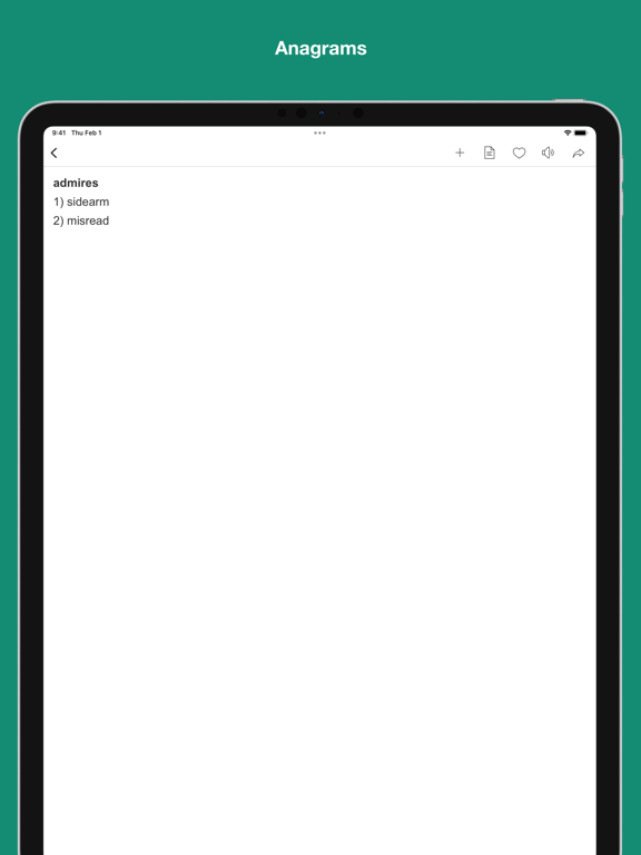 Screenshot #5 pour English Anagram Dictionary