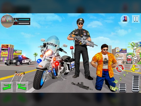 US Police Bike Crime Gangsterのおすすめ画像1