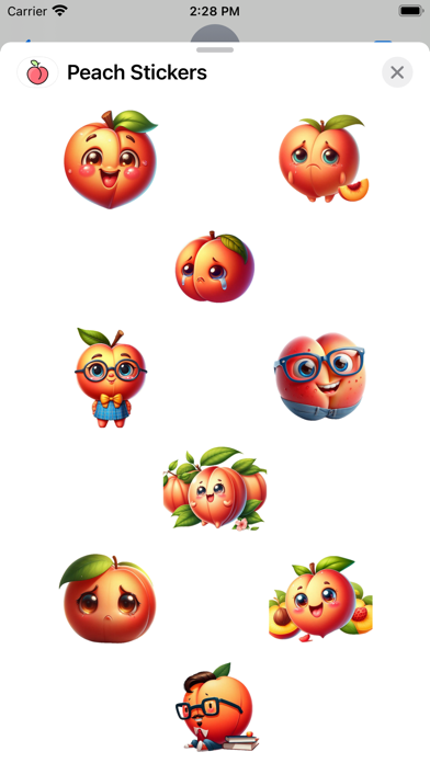 Screenshot #1 pour Peach Stickers