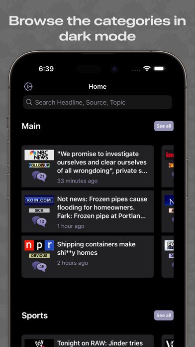 Fark® Not News Reader Screenshot