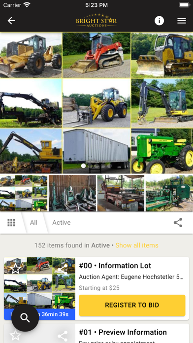 Bright Star Realty and Auction Screenshot