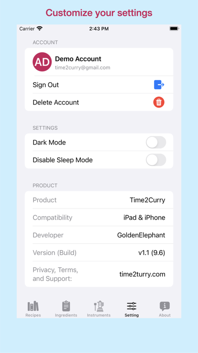 Time2Curry - Indian Recipes Screenshot