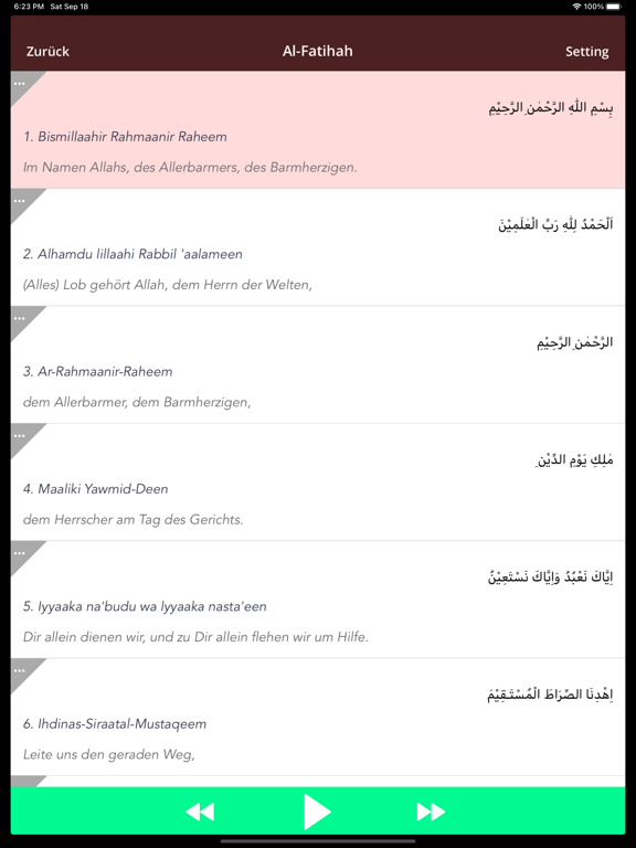 Screenshot #6 pour Koran auf Deutsch - Al-Quran