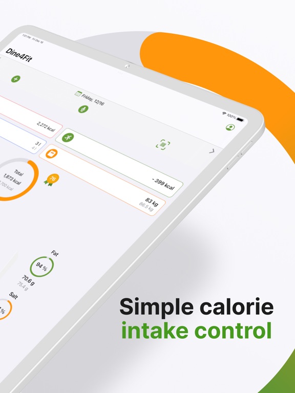 Calorie-counter by Dine4Fit screenshot 2