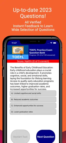 Game screenshot TOEFL Exam Prep apk
