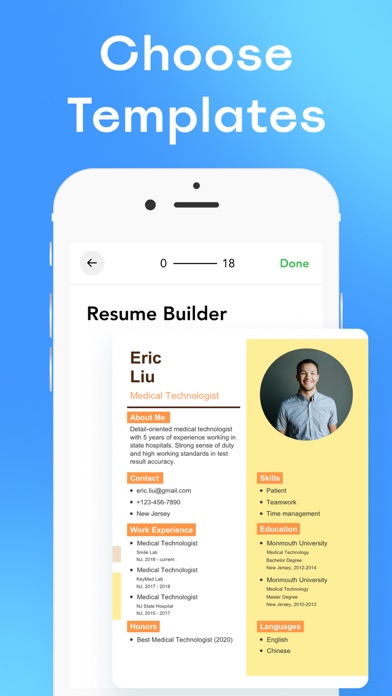 履歴書 - Resume Builder, CV Makerのおすすめ画像2