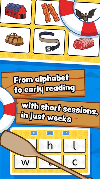 All Aboard learn-to-read app Screenshot