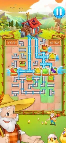Game screenshot Happy farm : make water pipes apk