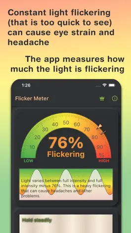 Game screenshot LED Light Flicker Meter apk