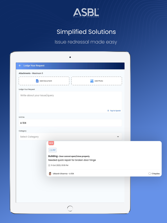 ASBL Living iPad screenshot 6 - Productivity app