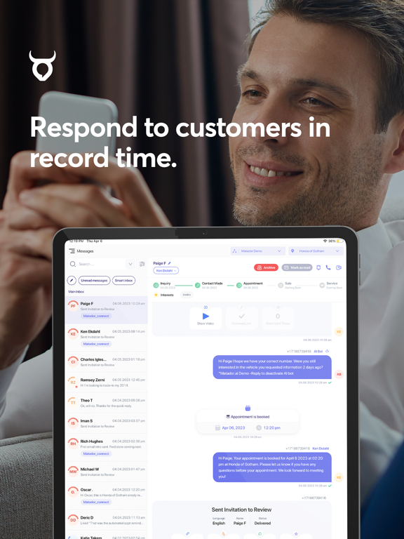 Matador.ai iPad screenshot 3 - Business app