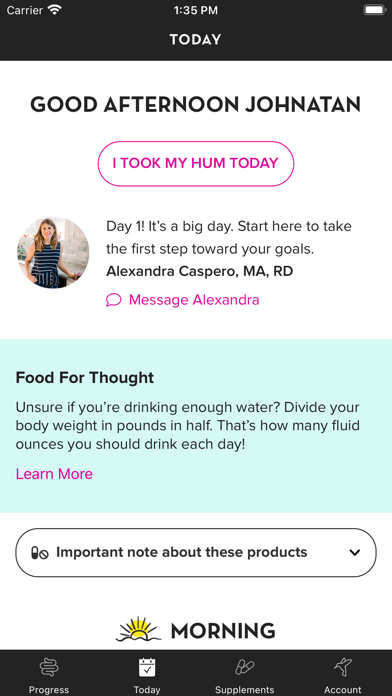 HUM Nutrition - Healthy Habits Screenshot