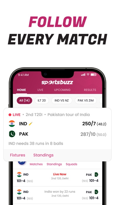 SportsBuzz: Live Cricket Score Screenshot