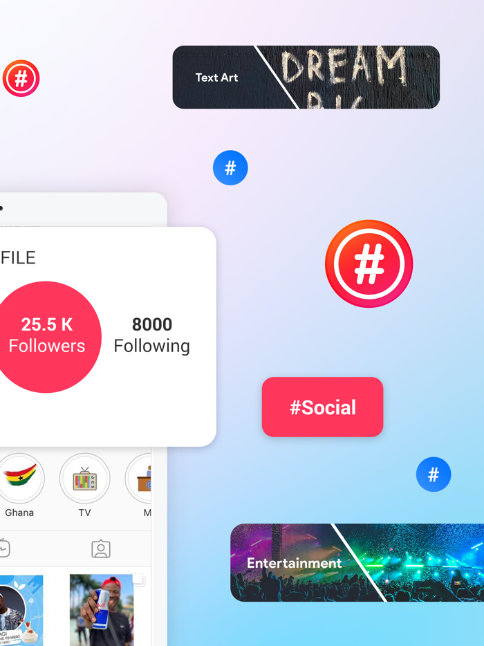 Hashtag  Get Like and Followers