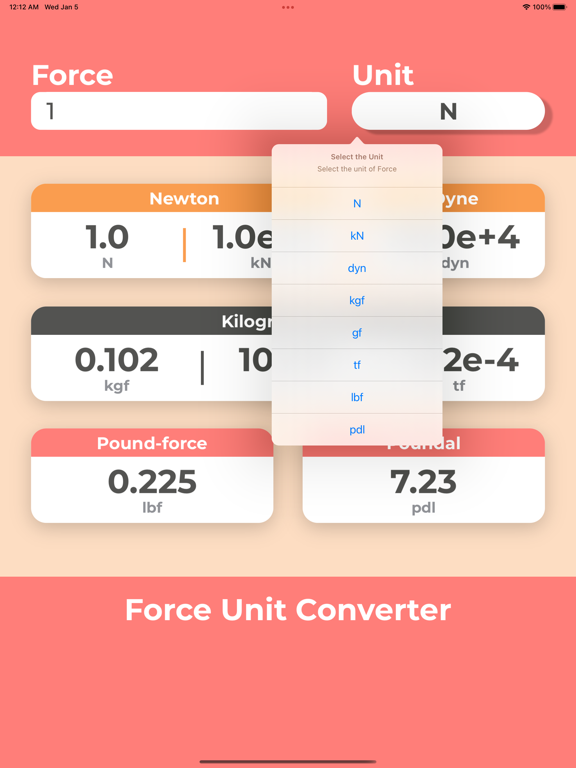 Force Unit Converter | App Price Drops