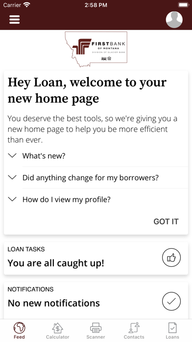 First Bank of Montana Mortgage Screenshot