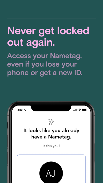 Nametag - Verify Your Identity Screenshot
