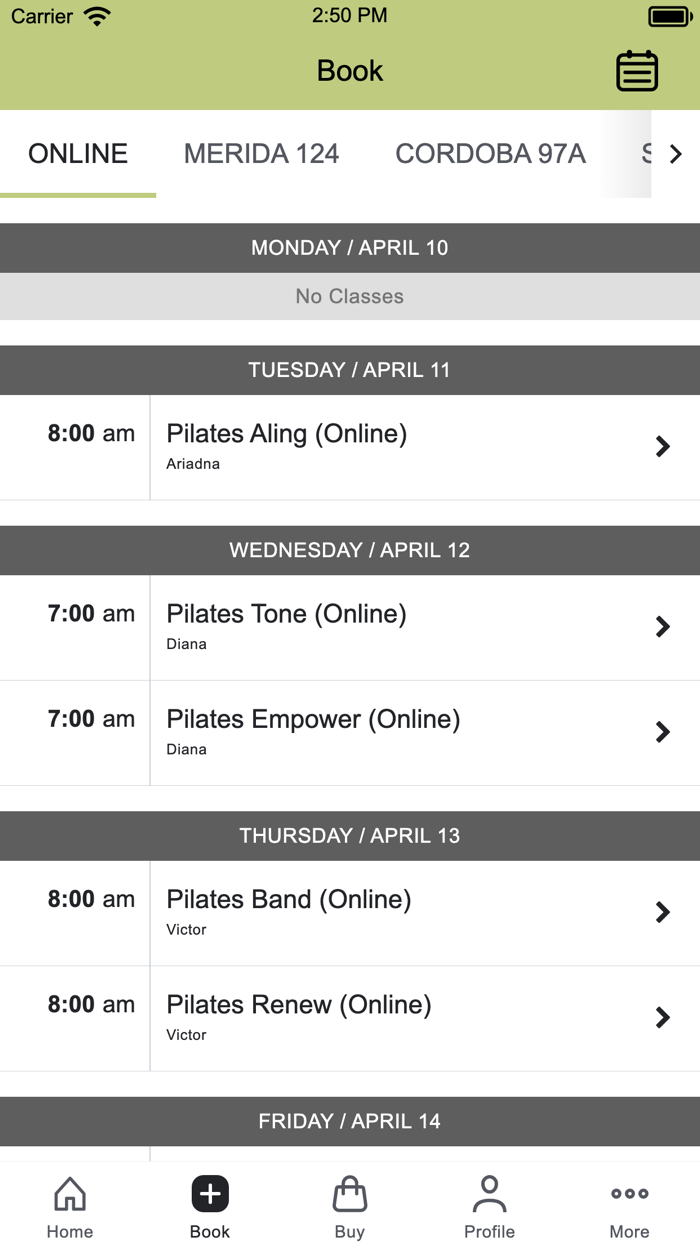 MINDBODY Pilates Studio