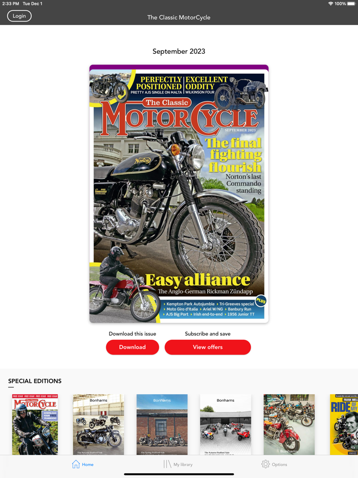 The Classic Motorcycle