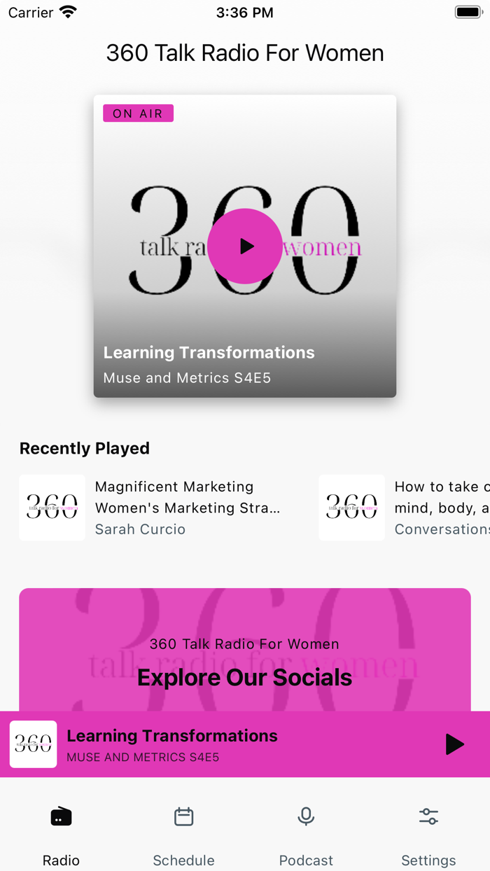 360 Talk Radio For Women