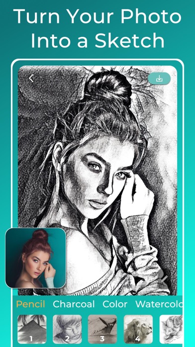Screenshot #1 pour Photo Sketch Maker