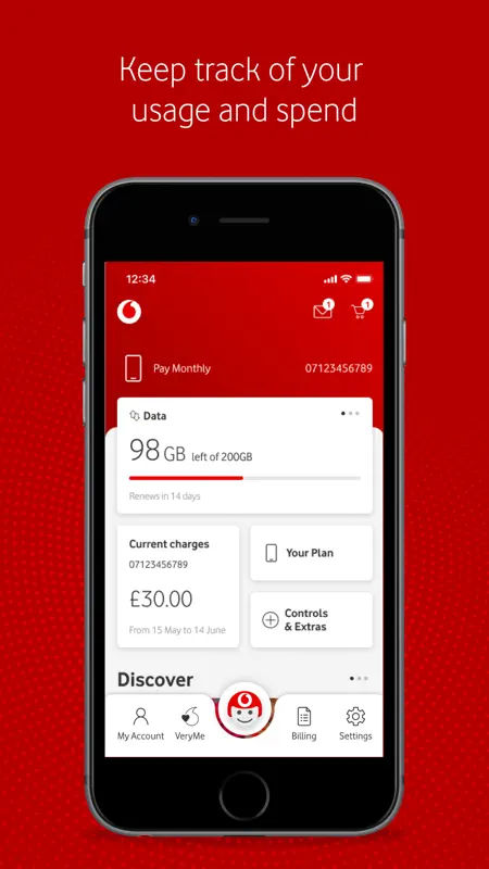 My Vodafone (UK) screenshot 1 of 9