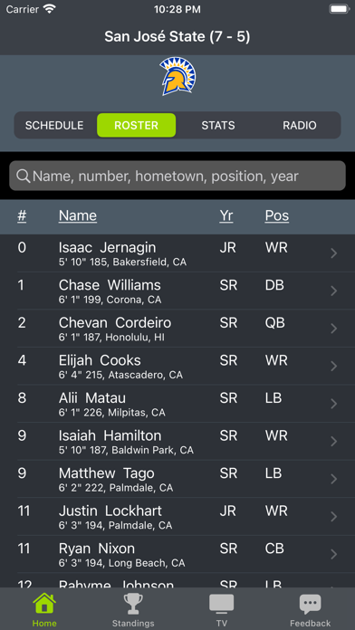 Screenshot #2 pour San Jose State Football App