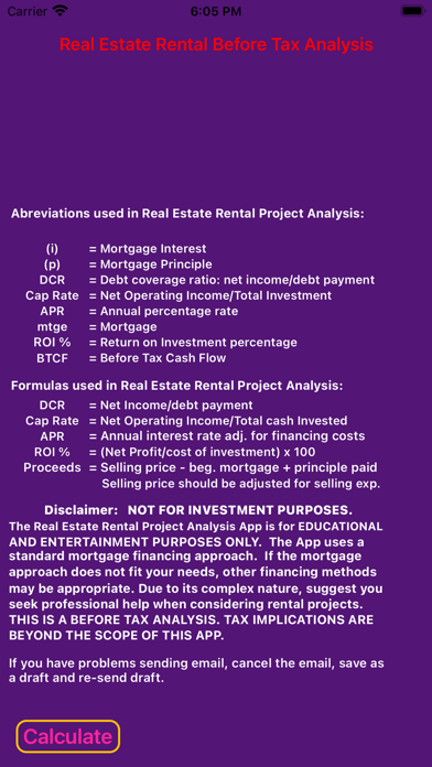 Real Estate Project Analysis Screenshot