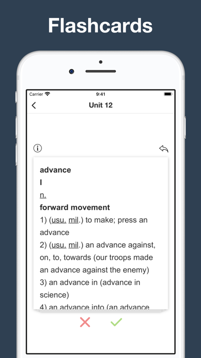 Vocabulary Builder: thesaurus, Screenshot