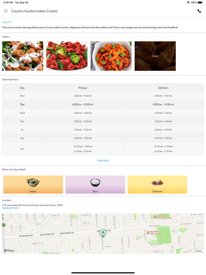 Country Garden Indian Cuisine