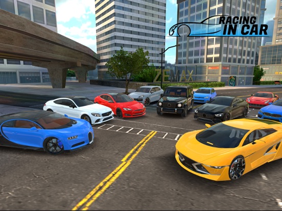 Racing in Car 2021 iPad app afbeelding 1