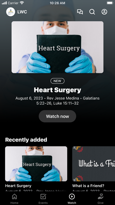 Living Word Church UPC Screenshot