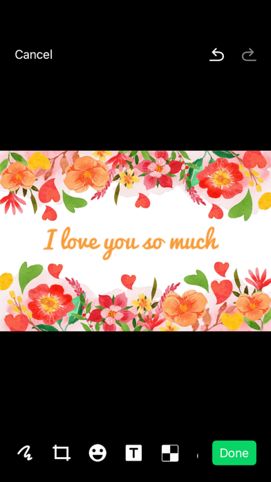Valentine Love: Wishes & Frame Screenshot