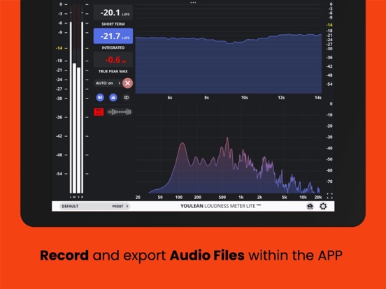 Youlean Loudness Meter Lite iPad screenshot