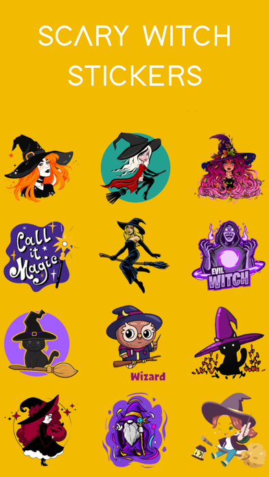 Scary Witch Stickers Screenshot