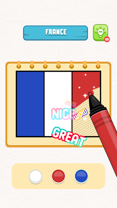 Flag Painting Puzzle Screenshot