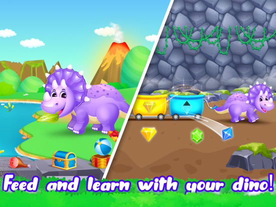 Dino World for Kids age 5 4 3 iPad screenshot 2 - Education app