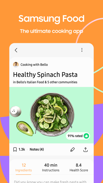 Samsung Food: Meal Planning Screenshot