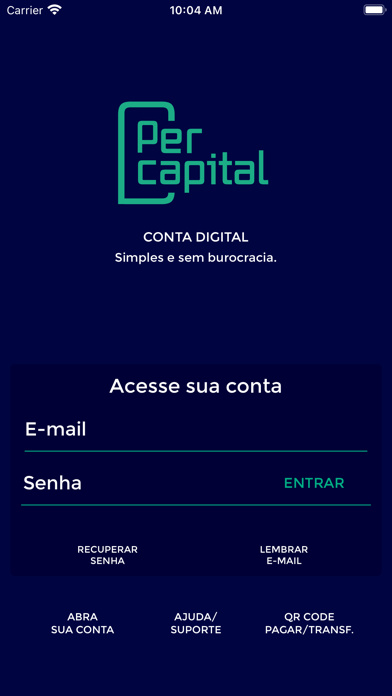 PerCapital Bank Screenshot