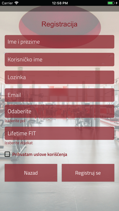Lifetime FIT Screenshot