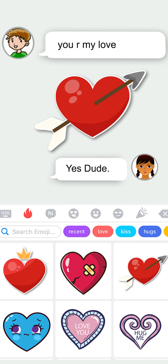 Bad Hearts -Also Cool Stickers