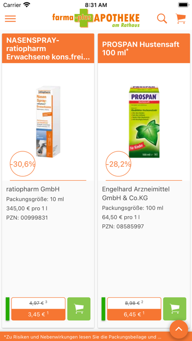 farma-plus Apotheke Stolberg Screenshot